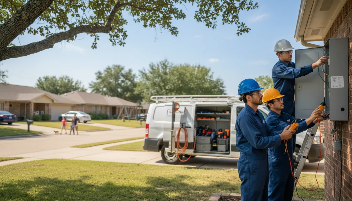Certified electrician providing emergency electrical services in Reyno, AR